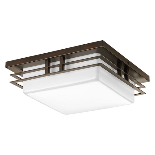 Helm Antique Bronze LED Flush Mount by Progress Lighting