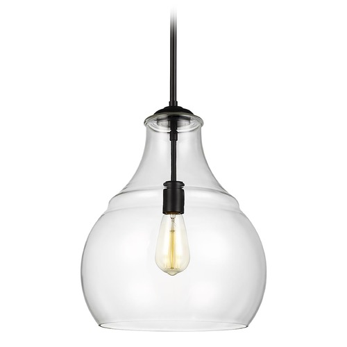Generation Lighting Zola Oil Rubbed Bronze Pendant Light with Bowl / Dome Shade P1483ORB