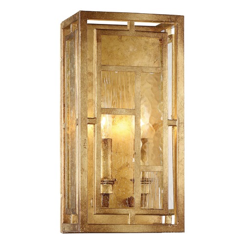 Edgemont Park Pandora Gold Leaf Sconce by Metropolitan Lighting