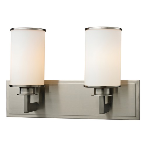 Z-Lite Savannah Brushed Nickel Bathroom Light by Z-Lite 412-2V