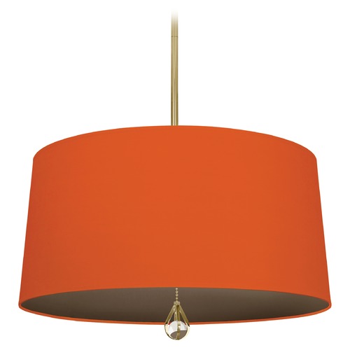 Williamsburg Custis Modern Brass Pendant by Robert Abbey