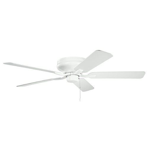 Kichler Lighting Basics Pro Legacy Matte White 52-Inch Ceiling Fan without Light 330020MWH