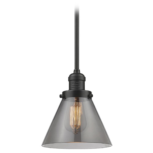 Innovations Lighting Innovations Lighting Large Cone Oil Rubbed Bronze Mini-Pendant Light with Conical Shade 201S-OB-G43