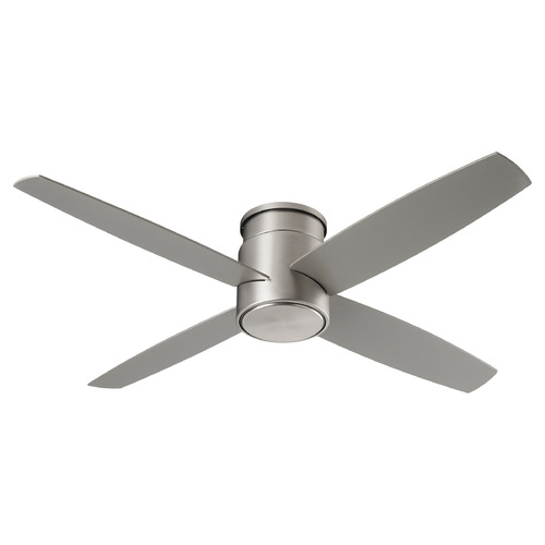Oslo 52-Inch Damp Hugger Ceiling Fan in Nickel by Oxygen Lighting