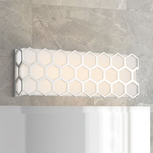 Missing Link LED Vanity Light in Polished Nickel by George Kovacs