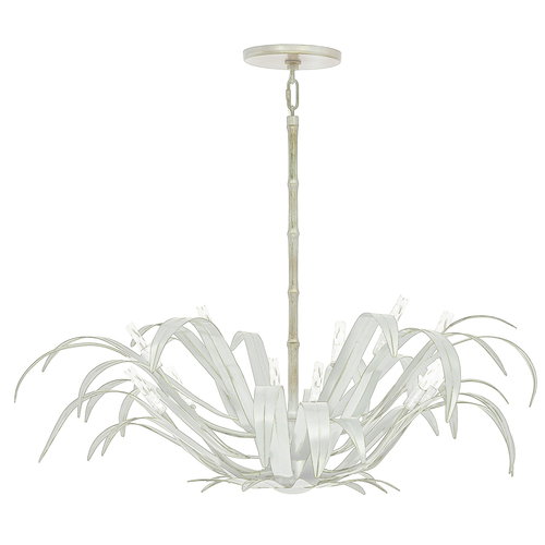 Eurofase Lighting Kagra 42-Inch Chandelier in Distressed White by Eurofase 46432-025