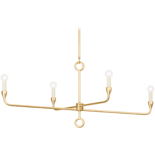 Troy Lighting Troy Lighting Orson Vintage Gold Leaf Island Light F9544-VGL