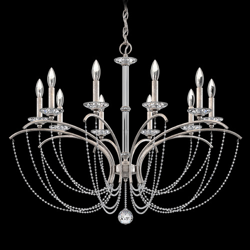 Schonbek Worldwide Lighting Priscilla Antique Silver Chandelier
