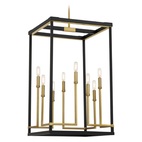 Minka Lavery Union Estates Coal & Soft Brass Pendant Light