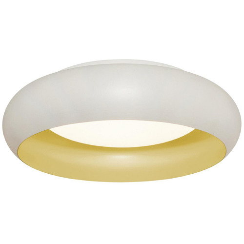 Afx Lighting Kayce White & Gold LED Flushmount Light