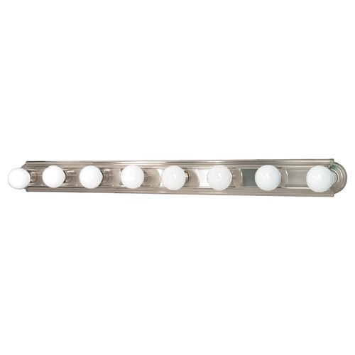 Brushed Nickel Bathroom Light by Satco Lighting