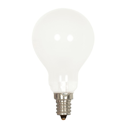Satco Lighting Incandescent A15 Light Bulb Candelabra Base 2700K 120V by Satco S2743