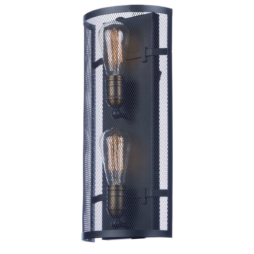 Maxim Lighting Maxim Lighting Palladium Black / Natural Aged Brass Sconce 20119BKNAB/BUI