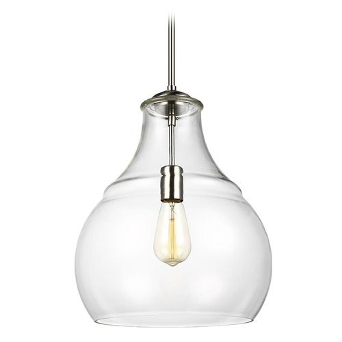 Visual Comfort Studio Collection Zola Satin Nickel Pendant by Visual Comfort Studio P1483SN