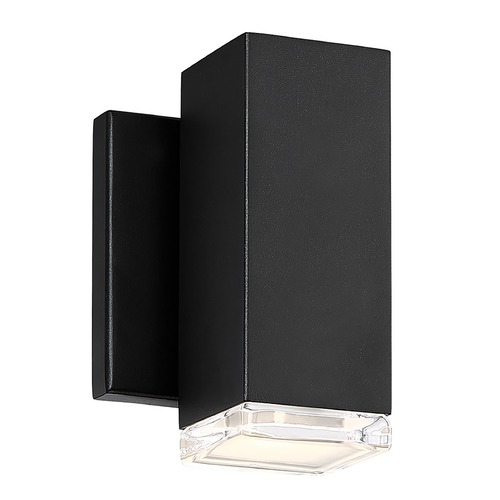 Block Black LED Outdoor Wall Light by WAC Lighting
