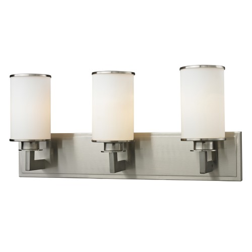 Z-Lite Savannah Brushed Nickel Bathroom Light by Z-Lite 412-3V