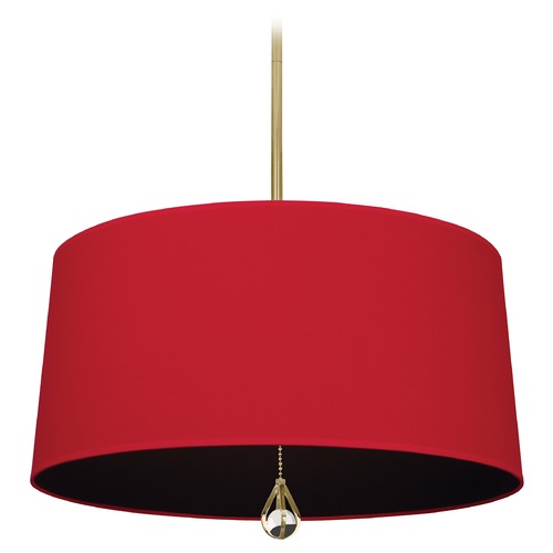 Williamsburg Custis Modern Brass Pendant by Robert Abbey