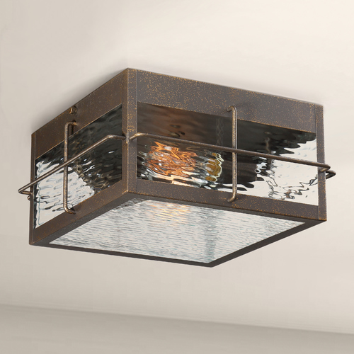 Quoizel Lighting Ward Gilded Bronze Flush Mount by Quoizel Lighting WAR1612GZ