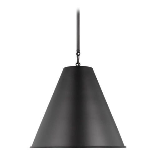 Gordon 15.75-Inch Midnight Black Pendant by Visual Comfort Studio