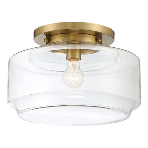 Peri Satin Brass Flush Mount by Craftmade Lighting