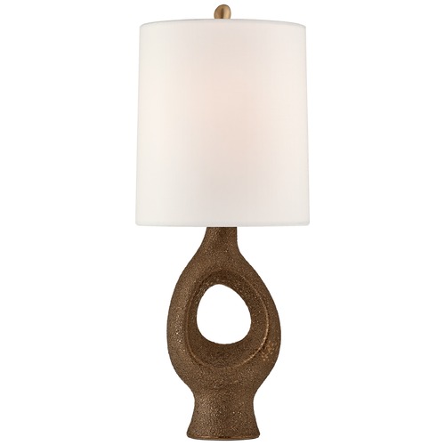 Visual Comfort Signature Collection Aerin Capra Medium Table Lamp in Chalk Burnt Gold by Visual Comfort Signature ARN3641BGL