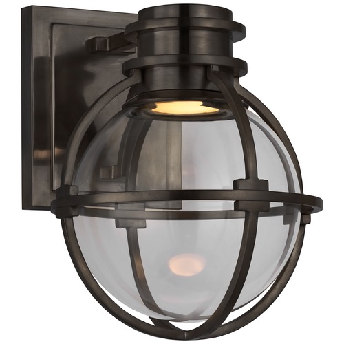Visual Comfort Signature Collection Chapman & Myers Gracie LED Sconce in Bronze by Visual Comfort Signature CHD2480BZCG