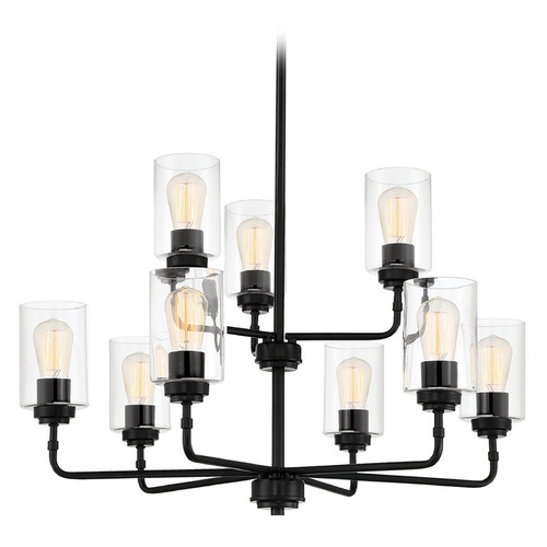 Stowe Flat Black Chandelier by Craftmade Lighting