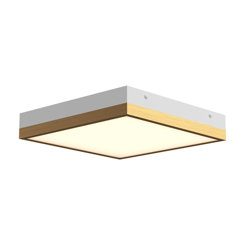 Alora Lighting Sydney White & Aged Gold LED Flushmount Light