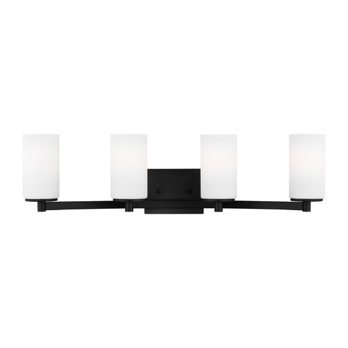 Generation Lighting Hettinger 29-Inch Midnight Black Bathroom Light by Generation Lighting 4439104-112