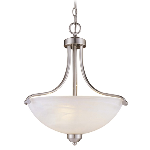 3-Light Pendant in Brushed Nickel by Minka Lavery