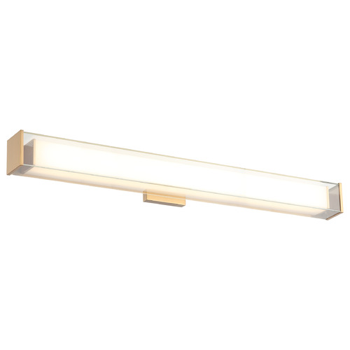 Cardenne Aged Gold Brass LED Vertical Bathroom Light by Matteo Lighting