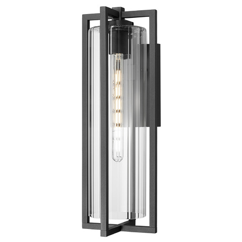 Z-Lite Aura Black Outdoor Wall Light
