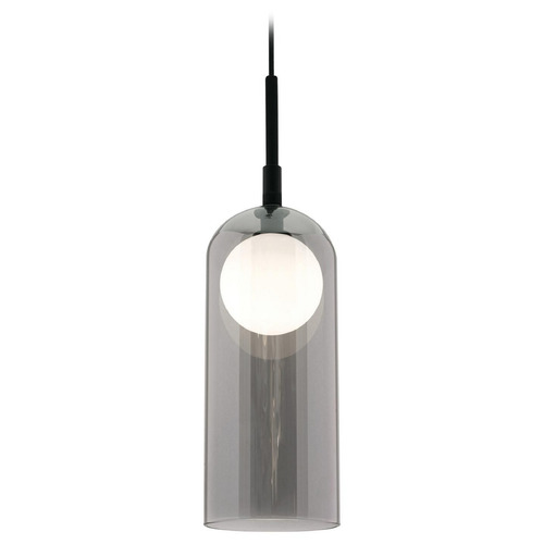 Afx Lighting Kiran Black LED Mini-Pendant Light with Bowl / Dome Shade