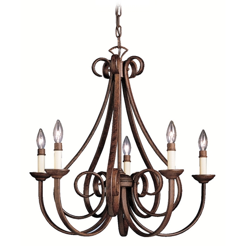 Kichler Lighting Dover 25-Inch Chandelier in Tannery Bronze by Kichler Lighting 2021TZ