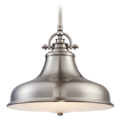 Quoizel Lighting Emery Pendant in Brushed Nickel by Quoizel Lighting ER1814BN