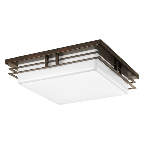 Helm Antique Bronze LED Flush Mount by Progress Lighting
