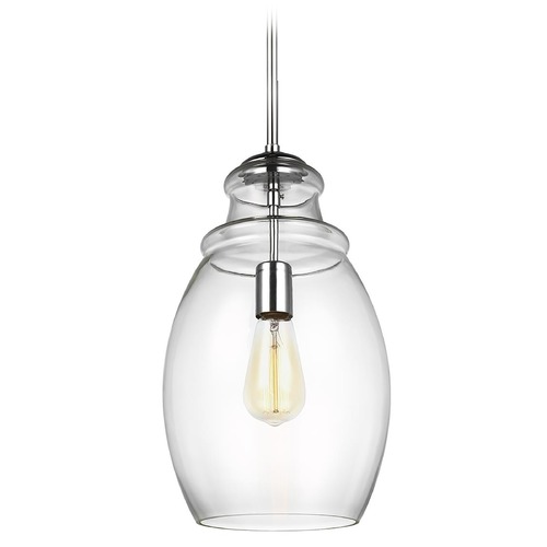 Marino Chrome Mini Pendant by Generation Lighting
