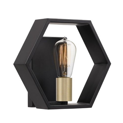 Quoizel Lighting Bismarck Wall Sconce in Earth Black & Painted Gold by Quoizel Lighting BSK8701EK