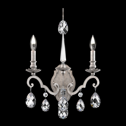 Renaissance Nouveau Antique Silver Sconce by Schonbek Lighting