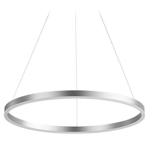 Circulo 24-Inch LED Ring Pendant in Satin by Oxygen Lighting