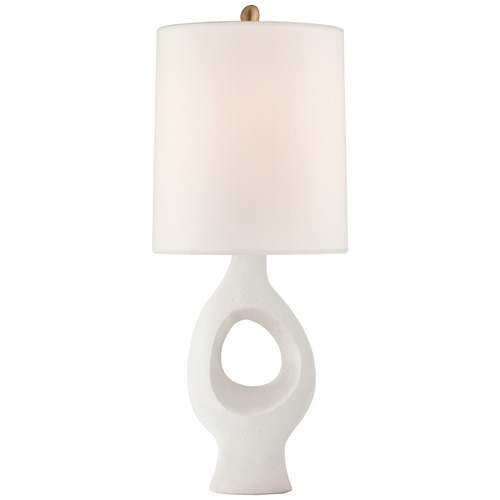 Visual Comfort Signature Collection Aerin Capra Medium Table Lamp in Marion White by Visual Comfort Signature ARN3641MWTL