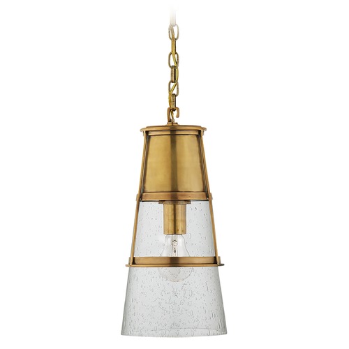 Thomas OBrien Robinson Pendant in Antique Brass by Visual Comfort Signature
