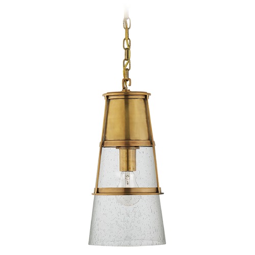 Visual Comfort Signature Collection Thomas OBrien Robinson Pendant in Antique Brass by Visual Comfort Signature TOB5752HABSG