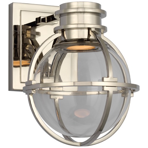Chapman & Myers Gracie LED Sconce in Polished Nickel by Visual Comfort Signature