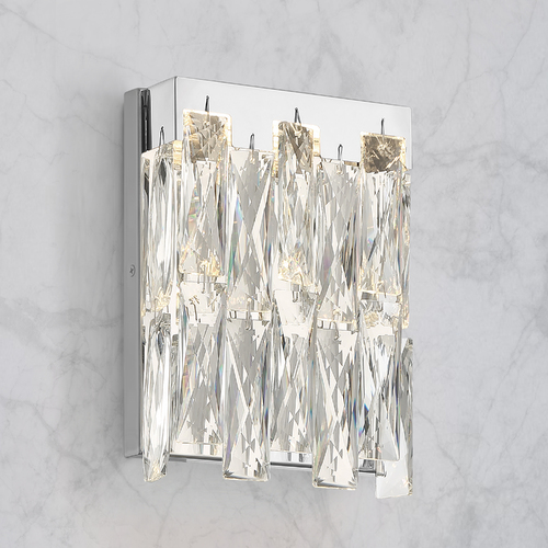 Curio 7.25-Inch LED Bath Sconce in Chrome by George Kovacs
