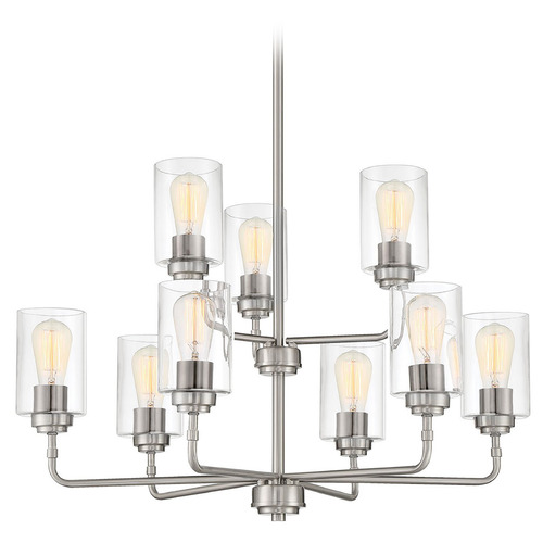 Stowe Brushed Polished Nickel Chandelier by Craftmade Lighting