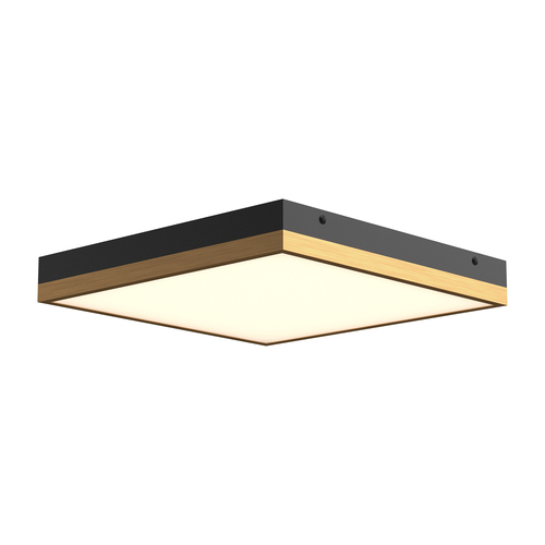 Alora Lighting Sydney Matte Black & Aged Gold LED Flushmount Light