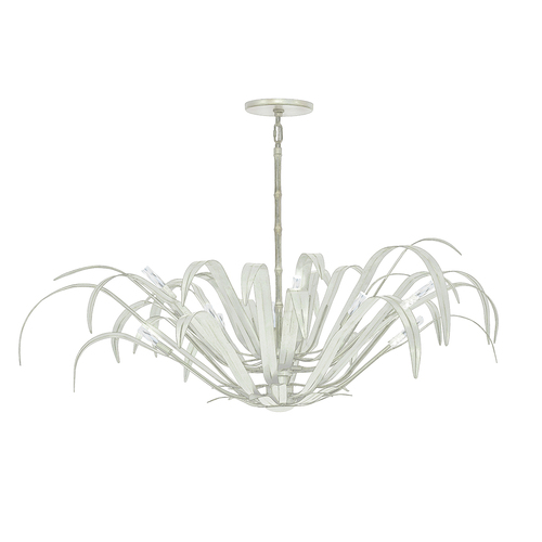 Kagra 56-Inch Chandelier in Distressed White by Eurofase
