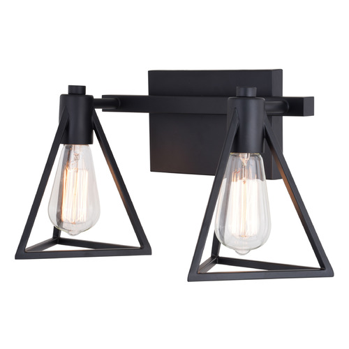 Vaxcel Lighting Ravenna Matte Black Bathroom Light