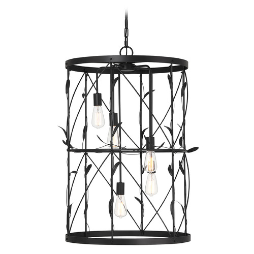 Savoy House Lighting Enclave Noble Brass Pendant Light with Curved Panel Shade